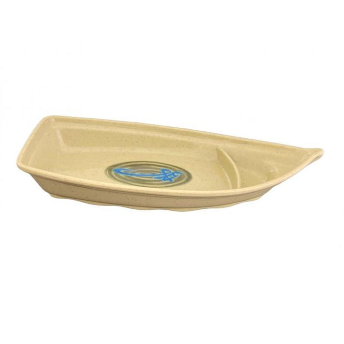 Thunder Group Melamine Asian 54 OZ, 16 1/4" X 7 1/8" SUSHI BOAT (L), WEI , 1 doz