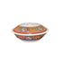 Thunder Group Melamine Asian 80 OZ, 11" SERVING BOWL W/ LID, PEACOCK, Pack of 1