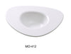 Yanco MO-412 Moderne 12" Dessert Plate 14 OZ, Shape: Triangular, Color: White, Material: Melamine, Pack of 12