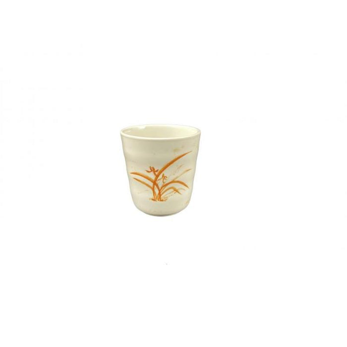 Thunder Group Melamine Asian 8 OZ, 3 1/8" MUG, GOLD ORCHID, 1 doz