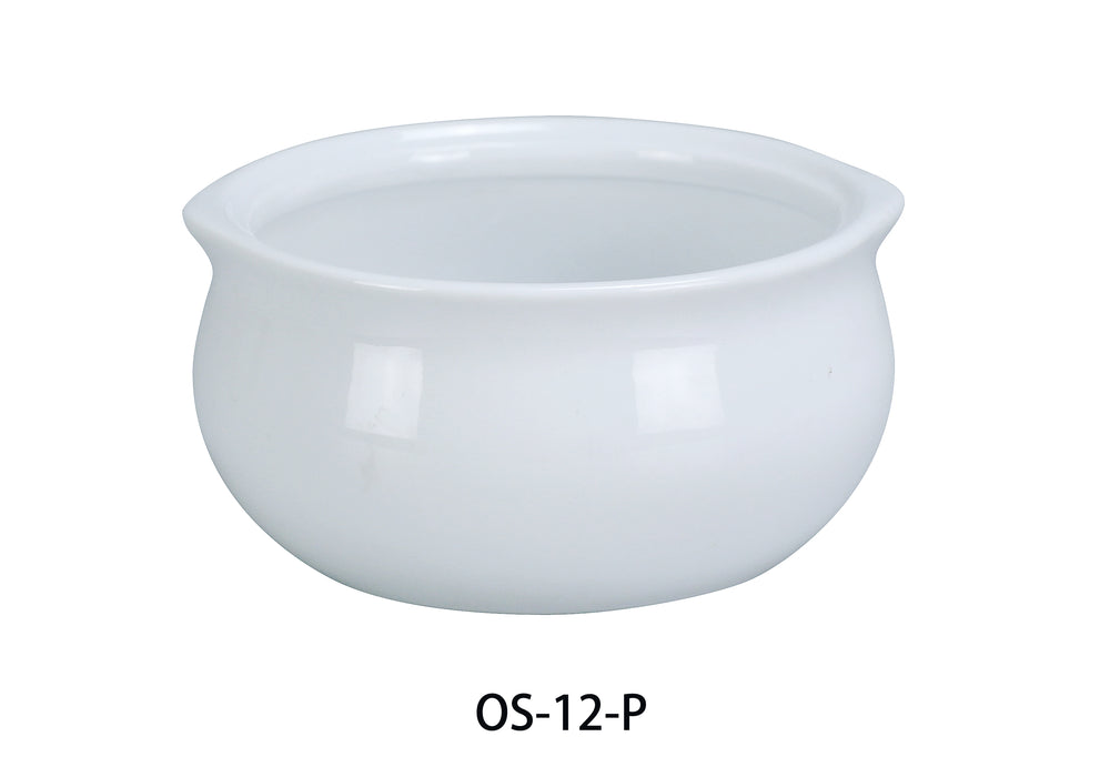 Yanco OS-12-P Onion Soup Crock, Shape: Round, Color: White, Material: China, Pack of 24