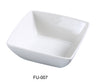 Yanco FU-007 Fuji 7" Square Bowl, Shape: Square, Color: White, Material: China, Pack of 24