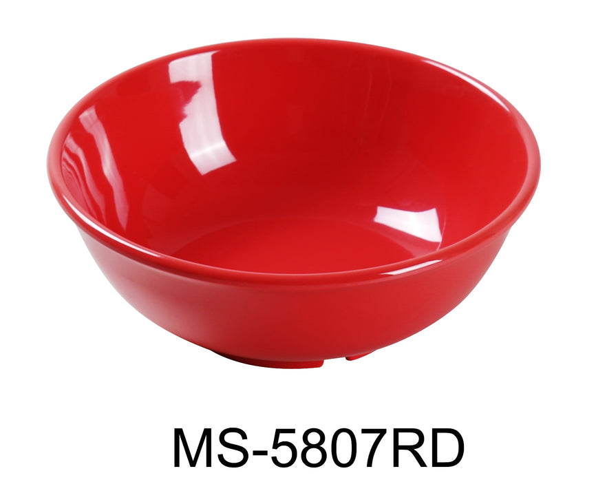 Yanco MS-5807RD Mile Stone Salad Bowl, Shape: Round, Color: Red, Material: Melamine, Pack of 24