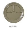 Yanco NC-510S Compartment Collection 3-Compartment Plate, Melamine, Pack of 24 (2 Dz)