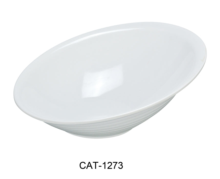 Yanco CAT-1273 Catering Sheer Bowl, Shape: Novelty, Color: White, Material: Melamine, Pack of 6