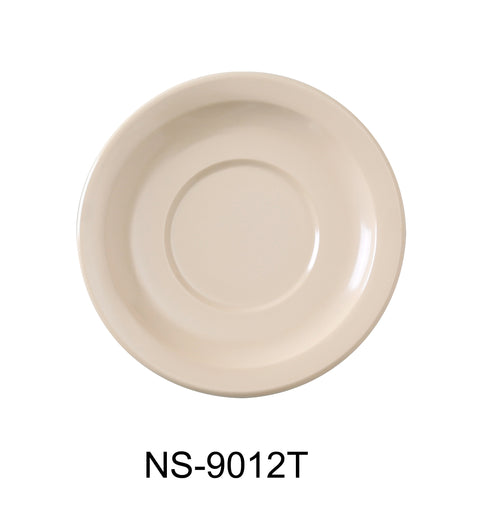 Yanco NS-9012T Nessico Saucer, Shape: Round, Color: Tan, Material: Melamine, Pack of 48