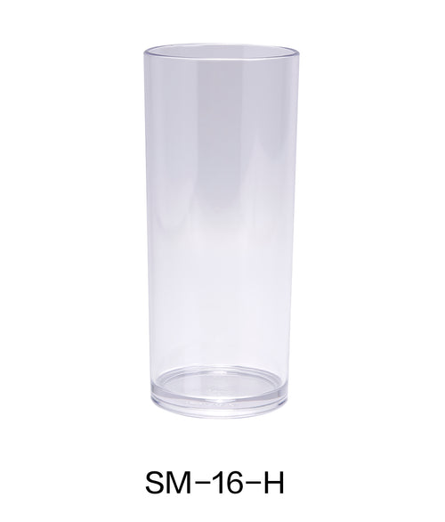 Yanco SM-16-H Stemware 16 OZ HI BALL, , Color: Clear, Material: Plastic, Pack of 24