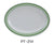 Yanco PT-214 Pine Tree Oval Platter, Melamine, Pack of 12 (1 Dz)