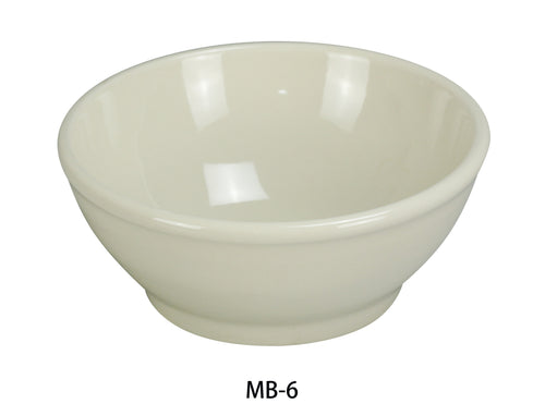 Yanco MB-6 Recovery 25 oz Bowl, Shape: Round, Color: White, Material: China, Pack of 24