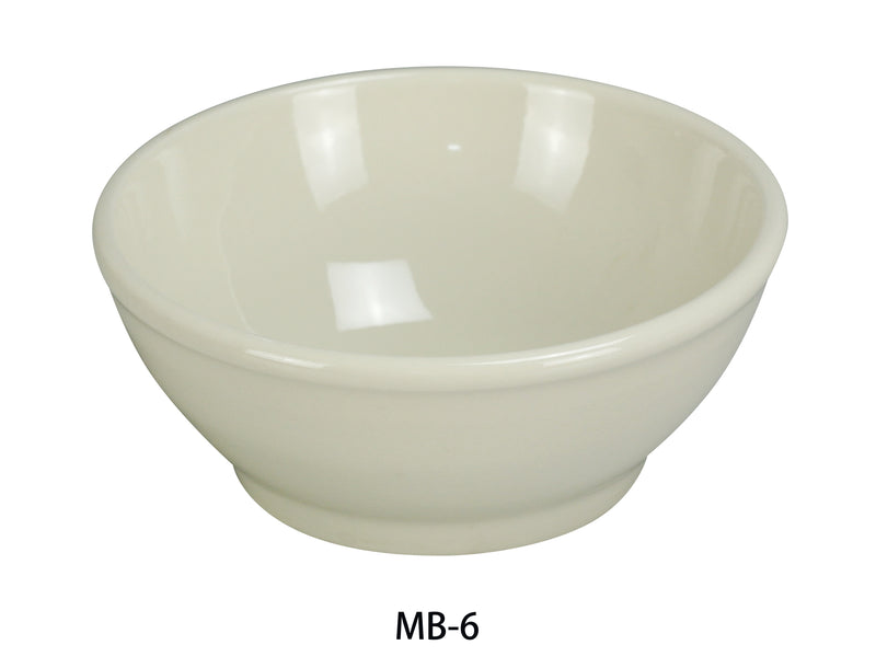 Yanco MB-6 Recovery 25 oz Bowl, Shape: Round, Color: White, Material: China, Pack of 24