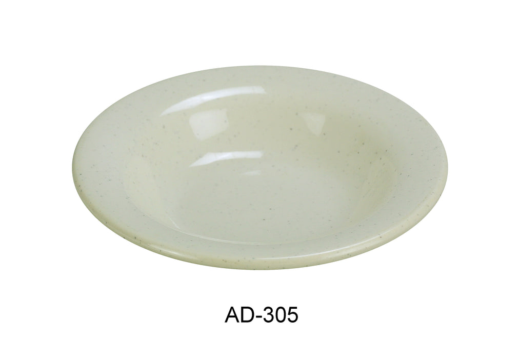 Yanco AD-305 Ardis Fruit Bowl, Shape: Round, Color: Tan, Material: Melamine, Pack of 48