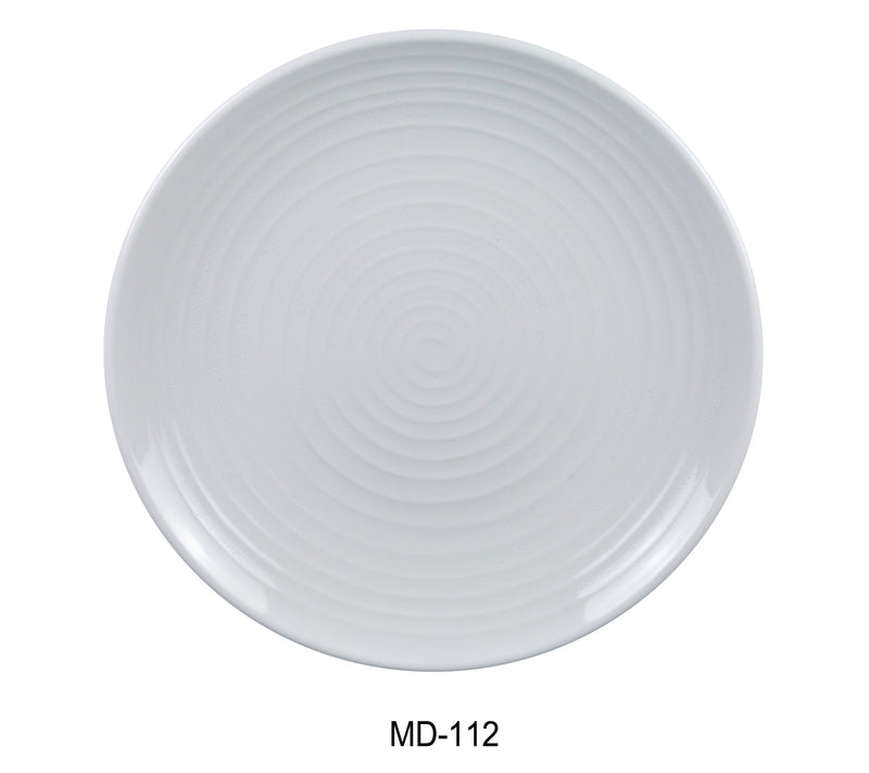 Yanco MD-112 Milando Round Plate, Shape: Round, Color: White, Material: Melamine, Pack of 12