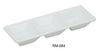 Yanco Rome RM-064 3-Compartment Dessert Dish, Melamine, Pack of 48 (4 Dz)