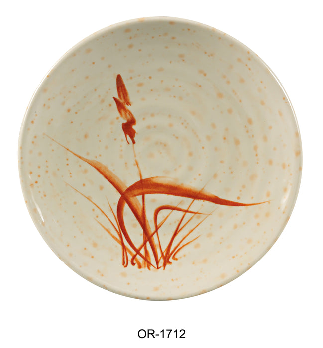 Yanco Orchis OR-1712 Round Plate, Melamine, Pack of 24 (2 Dz)