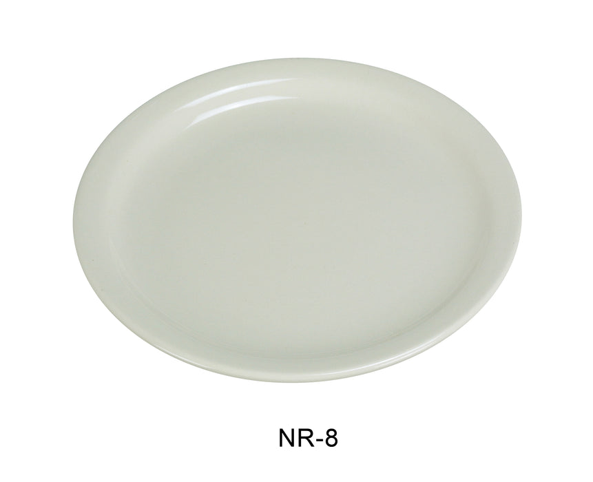 Yanco NR-8 Normandy Plate, Shape: Round, Color: White, Material: China, Pack of 24