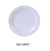 Yanco MS-106WT Mile Stone Narrow Rim Round Plate, Shape: Round, Color: White, Material: Melamine, Pack of 48