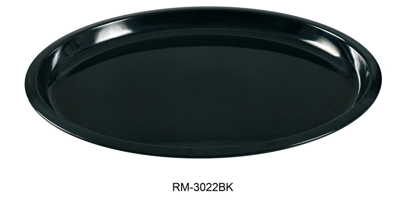 Yanco Rome RM-3022BK Turkey Platter, Melamine, Pack of 6
