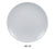 Yanco MD-107 Milando Round Plate, Shape: Round, Color: White, Material: Melamine, Pack of 48