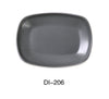 Yanco DI-206 Discover 6" X 1 1/8"H RECTANGULAR PLATE, Shape: Rectangular, Color: White and Gray, Material: Melamine, Pack of 48