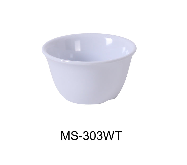 Yanco MS-303WT Mile Stone Bouillon Cup, Shape: Round, Color: White, Material: Melamine, Pack of 48