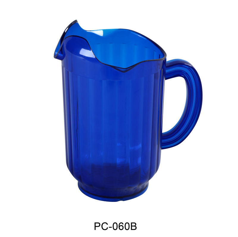Yanco PC-060B 3-Spout Pitcher, , Color: Blue, Material: Plastic, Pack of 12