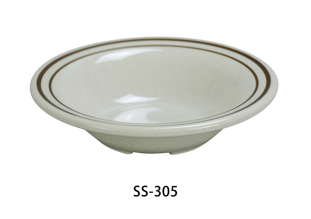 Yanco SS-305 Sesame Fruit Bowl, Melamine, Pack of 48 (4 Dz)