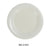 Yanco MS-010IV Mile Stone Wide Rim Round Plate, Shape: Round, Color: Ivory, Material: Melamine, Pack of 24