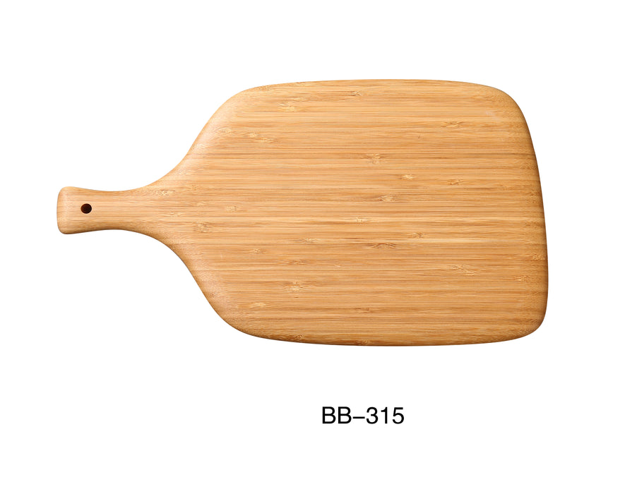 Yanco BB-315  15" X 8 1/4" X 3/4" PADDLE BOARD, , Color: Tan, Material: Bamboo, Pack of 12