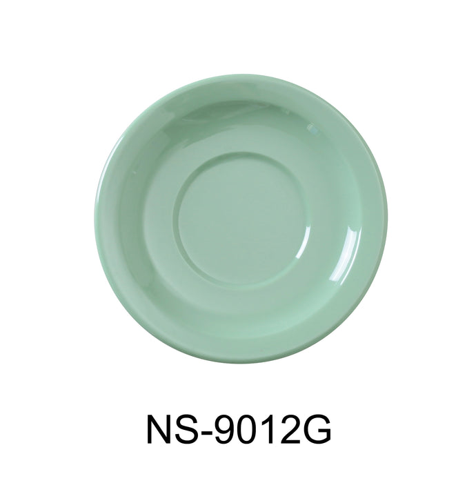 Yanco NS-9012G Nessico Saucer, Shape: Round, Color: Green, Material: Melamine, Pack of 48
