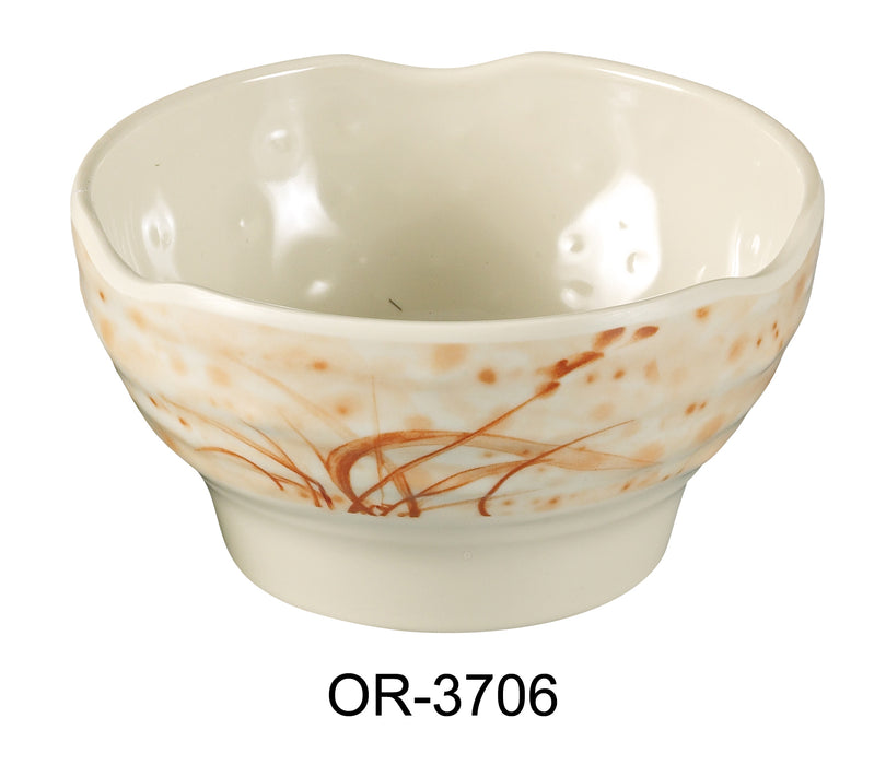 Yanco Orchis OR-3706 Rice Bowl, Melamine, Pack of 60 (5 Dz)