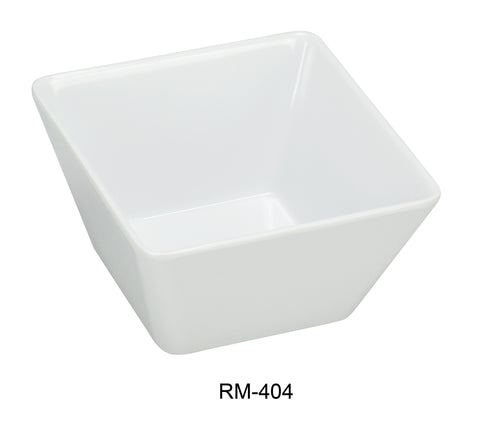 Yanco Rome RM-404 Square Bowl, Melamine, Pack of 72 (6 Dz)