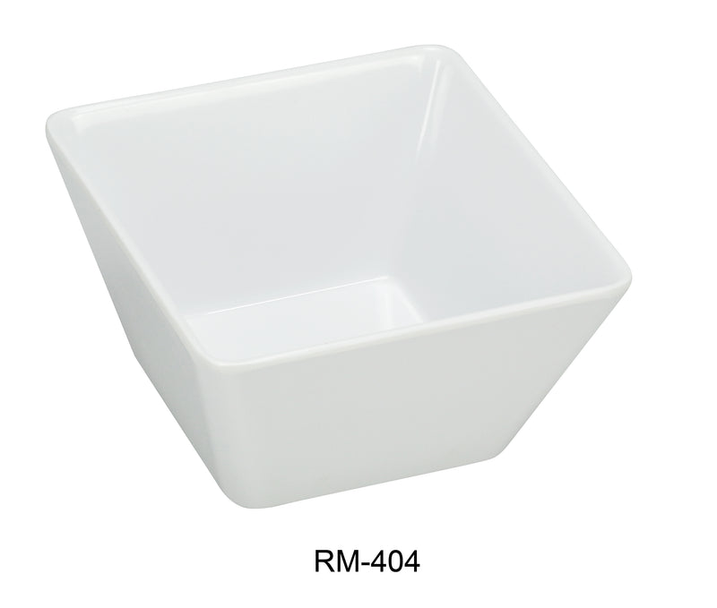 Yanco Rome RM-404 Square Bowl, Melamine, Pack of 72 (6 Dz)