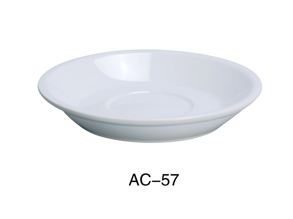 Yanco AC-57 ABCO 6 7/8" Saucer for AC-56, Pack of 36