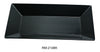 Yanco Rome RM-214BK Rectangular Plate, Melamine, Pack of 12 (1 Dz)