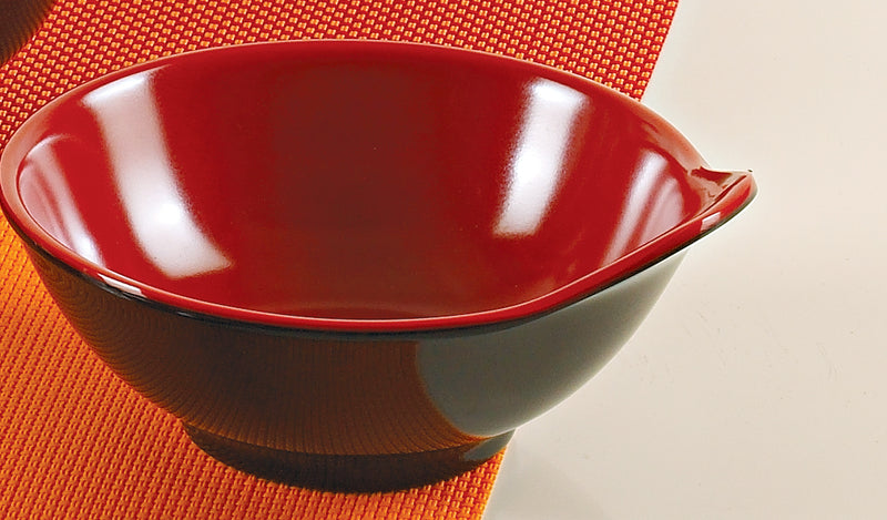 Yanco CR-3545 Black and Red Two-Tone Sauce Bowl, Shape: Round, Color: Black and Red, Material: Melamine, Pack of 48