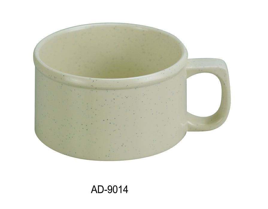 Yanco AD-9014 Ardis Soup Mug, Shape: Round, Color: Tan, Material: Melamine, Pack of 48