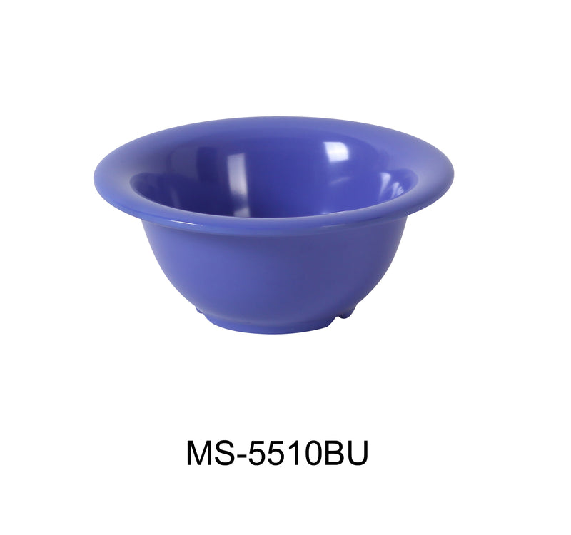 Yanco MS-5510BU Mile Stone Soup Bowl, Shape: Round, Color: Blue, Material: Melamine, Pack of 48