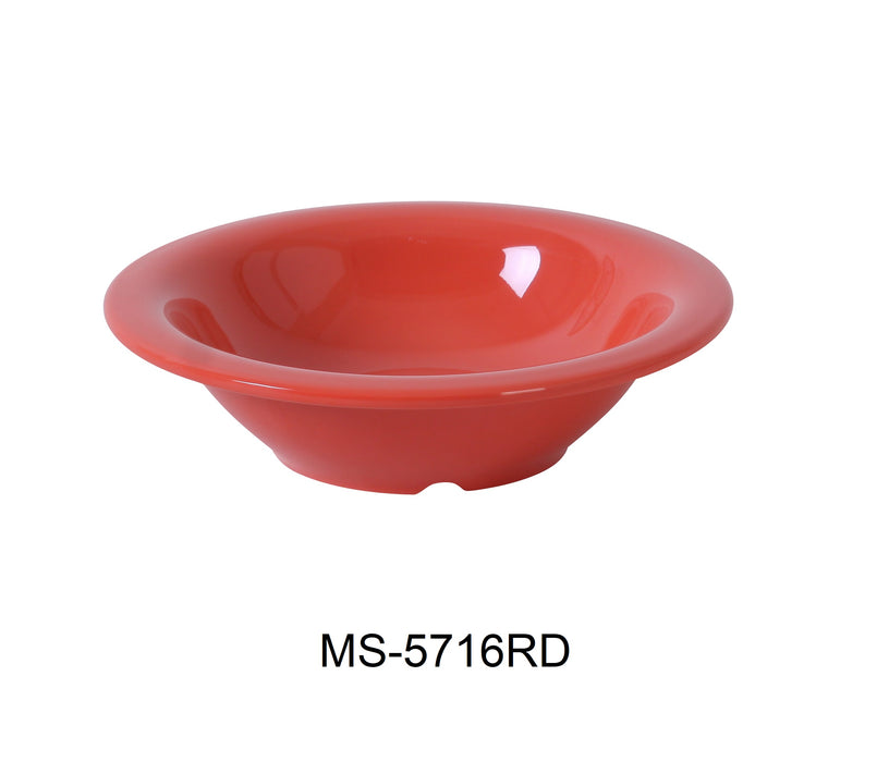 Yanco MS-5716RD Mile Stone Soup Bowl, Shape: Round, Color: Red, Material: Melamine, Pack of 48