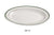 Yanco GB-19 Green Band Platter, Shape: Oval, Color: White and Green, Material: China, Pack of 12
