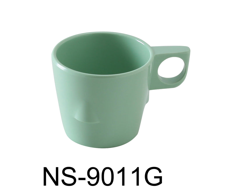 Yanco NS-9011G Nessico Coffee/Tea Cup, , Color: Green, Material: Melamine, Pack of 48