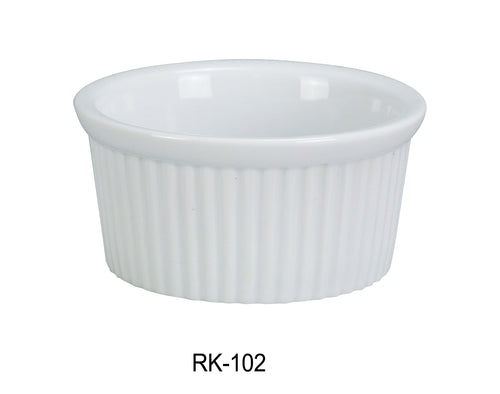 Yanco RK-102 Ramekin, Shape: Round, Color: White, Material: China, Pack of 48