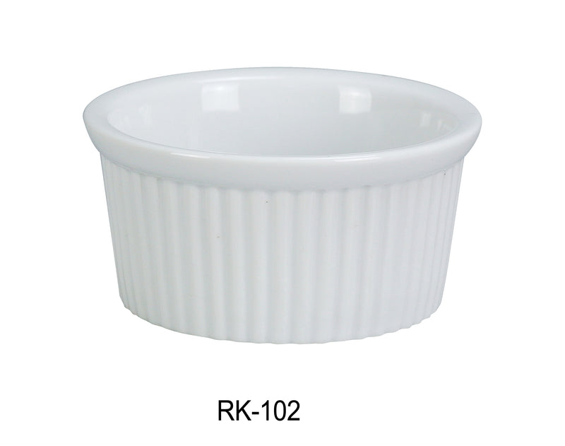 Yanco RK-102 Ramekin, Shape: Round, Color: White, Material: China, Pack of 48