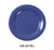 Yanco MS-007BU Mile Stone Wide Rim Round Plate, Shape: Round, Color: Blue, Material: Melamine, Pack of 48
