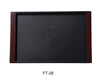 Yanco FT-28 Serving Trays 19" X 14" SERVING TRAY WITH COLOR HANDLE, Shape: Rectangular, Color: Black and Red, Material: Plastic, Pack of 12