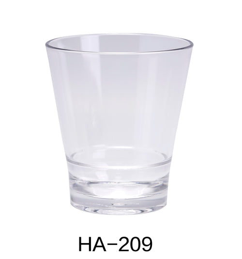 Yanco HA-209 Hawaii 3.25" ROCKS 9 OZ, , Color: Clear, Material: Plastic, Pack of 24