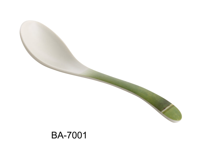 Yanco BA-7001 Bamboo Style Spoon, , Color: Green, Material: Melamine, Pack of 72
