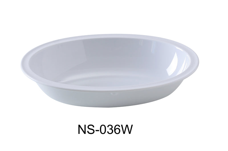 Yanco Nessico NS-036W Oval Bowl, Melamine, Pack of 24 (2 Dz)
