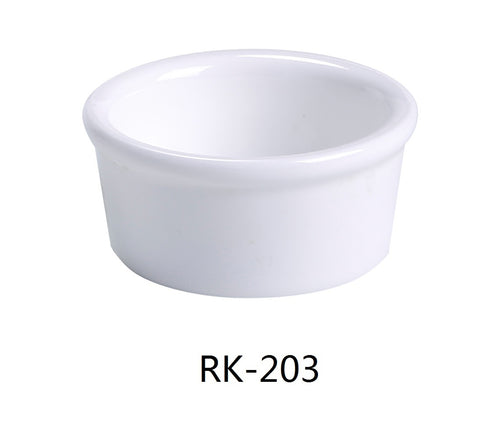 Yanco RK-203 Ramekin, Shape: Round, Color: White, Material: China, Pack of 48