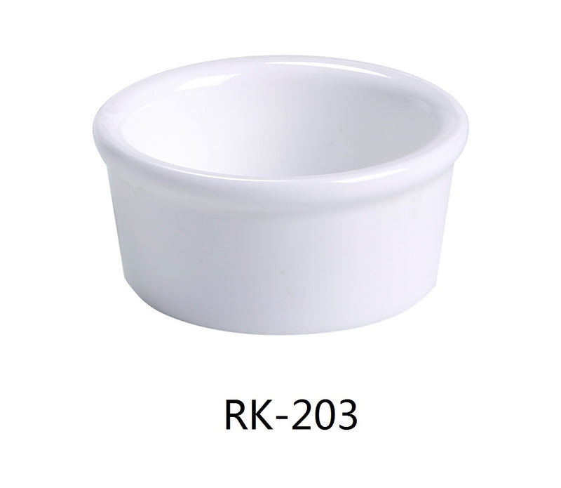 Yanco RK-203 Ramekin, Shape: Round, Color: White, Material: China, Pack of 48
