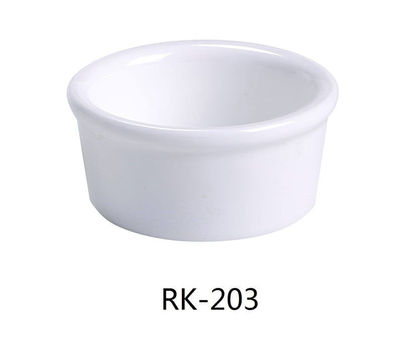 Yanco RK-203 Ramekin, Shape: Round, Color: White, Material: China, Pack of 48